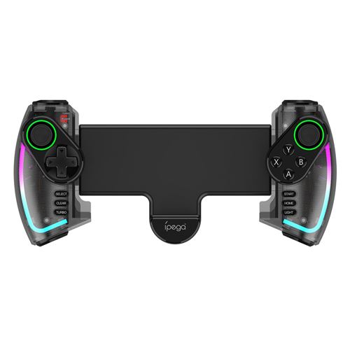 Manette de Jeu Bluetooth RGB pour Android / iOS / PS3 / PC / N-Switch Ipega Noir