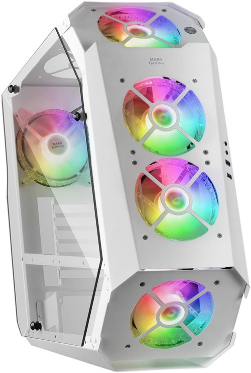 Mars Gaming MC51W Verre Trempé USB 3.0 Blanc - Image 4