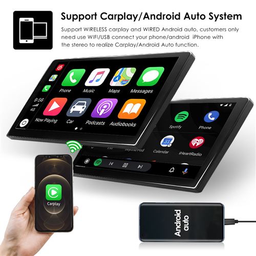 Autoradio 2 Din Autoradio Apple Carplay Android Auto 7 Écran Tactile  Récepteur Stéréo Écran MP5 Lecteur Multimédia Du 61,56 €