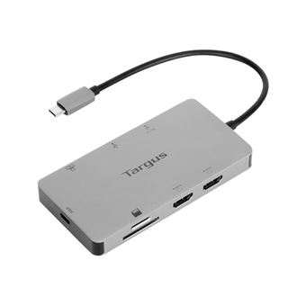 Targus - Station d'accueil - USB-C / Thunderbolt 3 - 2 x HDMI - GigE