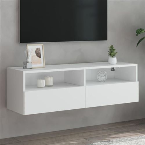 Vidaxl Blanc Meuble Tv Mural - Image 3