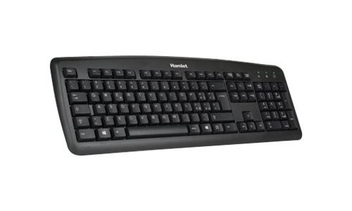 Hamlet XKKITA2-U4W-BK - Clavier - USB - US avec le symbole de l'euro - noir