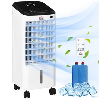 Refroidisseur d'air HOMCOM 3 en 1 ventilateur humidificateur blanc - 1