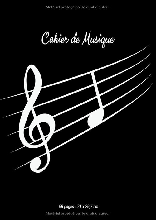 Cahier De Musique Narratik A4 - 96 Pages - Portées Et Tablatures