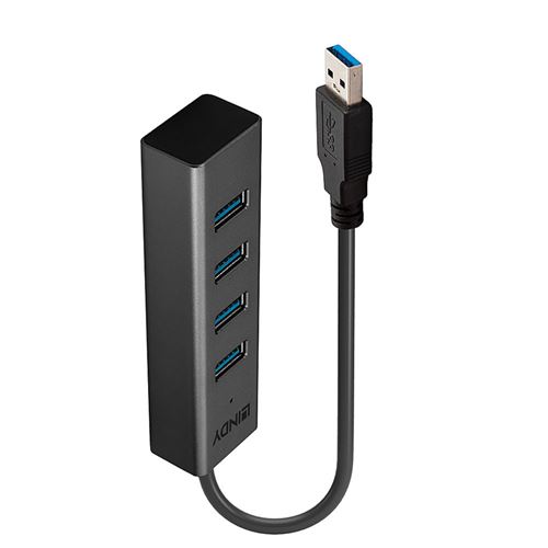 Lindy - Concentrateur (hub) - 4 x USB 3.2 Gen 1 - de bureau