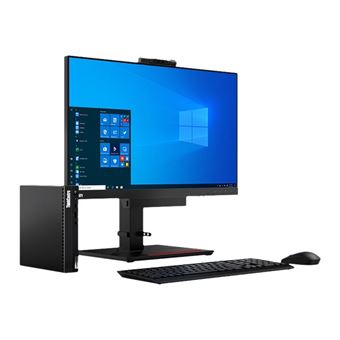 Lenovo ThinkCentre M75q Gen 2 11JN - Minuscule - Ryzen 5 Pro 5650GE / 3.4 GHz - RAM 8 Go - SSD 512 Go - TCG Opal Encryption 2, NVMe - Radeon Graphics - GigE - Win 10 Pro 64 bits (comprend Licence Win 11 Pro) - moniteur : aucun - clavier : Suisse - noir -