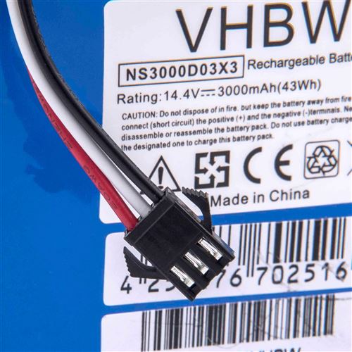 Vhbw Li-Ion batterie 4000mAh (21.6V) pour aspirateur Home Cleaner
