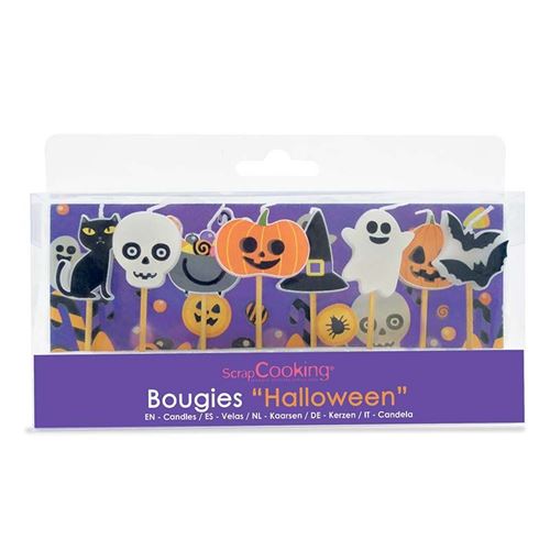 8 bougies d'Halloween - ScrapCooking
