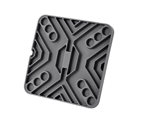 Gamelle Anti Glouton Chien et Chat Gris