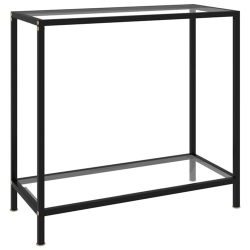 Vidaxl Table Console Transparent 80X35x75 Cm Verre Trempé - Image 3