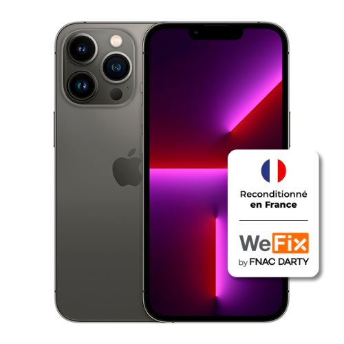 Apple iphone 13 Pro - Grade B - 128GB - Graphite Reconditionné en France par WeFix État correct - N/A reconditionné disponible sur Fnac