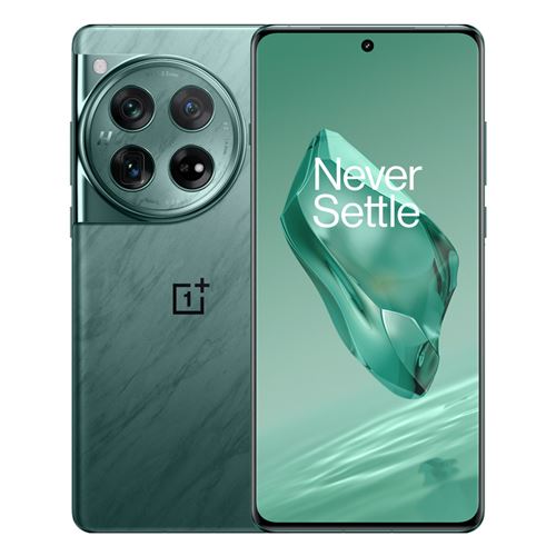 OnePlus 12 - 5G smartphone - double SIM - RAM 16 Go / Mémoire interne 512 Go - écran OEL - 6.82 - 3168 x 1440 pixels (120 Hz) - 3 x caméras arrière 50 MP, 64 MP, 48 MP - front camera 32 MP - émeraude fluide