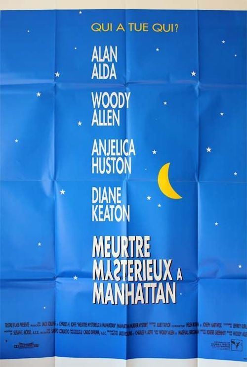 Affiche de Cinéma Originale - Meurtre Mystérieux à Manhattan - 1993 - Wooody Allen - 120x160cm