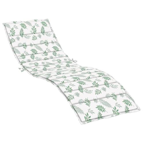 Coussin de chaise longue motif de feuilles tissu oxford