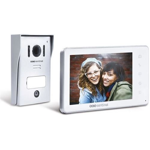 Non Communiqué Blanc Interphone Vidéo Filaire, Coloris - Visiokit 7 - Scs Sentinel