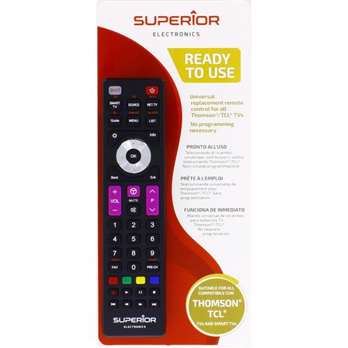 Télécommande Universelle Tcl Thomson 8078 Pour Téléviseur Tcl, Thomson