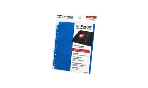Ultimate Guard 18-Pocket Pages Side-Loading Bleu Lot de 10 - Image 3