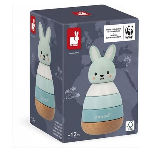 Empilable Lapin en bois J08653