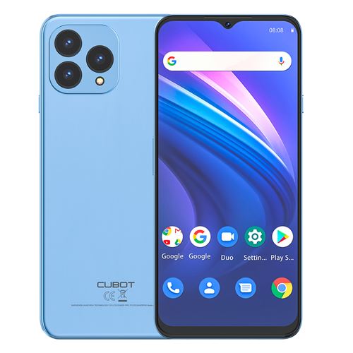 (2024-01 BONS PLANS ) Téléphones mobile P80 CUBOT Bleu - 6.58 double sim Android 13 smartphone