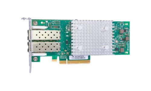 HPE StoreFabric SN1600Q 32Gb Dual Port - Adaptateur de bus hôte - PCIe 3.0 x8 profil bas - 32Gb Fibre Channel x 2 - pour ProLiant DL325 Gen10, XL170r Gen10, XL190r Gen10, XL270d Gen10; SimpliVity 380 Gen10