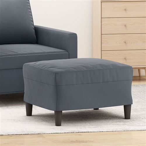 VIDAXL - Tabouret - 60x50x41 cm - Gris - Image 3
