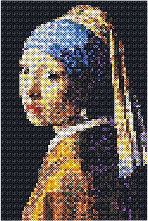 SES perles à repasser Beedz Art Vermeer - La Jeune Fille à la perle