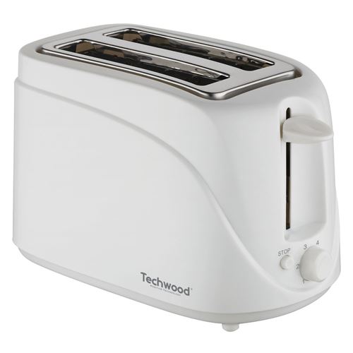 Grille Pain 2 avec Fentes, TGP-202 - Coloris Blanc 