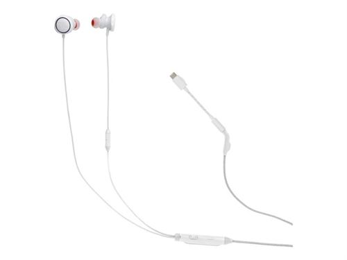 Non Communiqué Blanc Jbl Quantum 50C - Écouteurs Avec Micro - Intra-Auriculaire - Filaire - Jack 3,5Mm - Certifié Discord