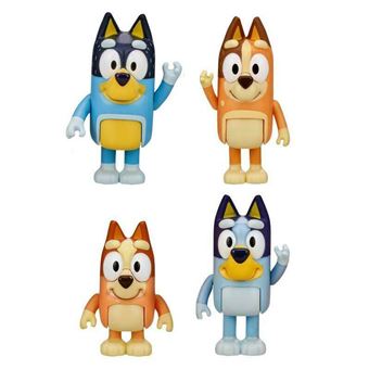 MOOSE TOYS - 4 figurines de la famille de Bluey au complet - A partir de 3 ans
