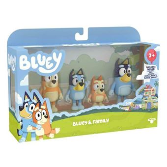 MOOSE TOYS - 4 figurines de la famille de Bluey au complet - A partir de 3 ans