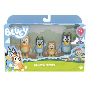 MOOSE TOYS - 4 figurines de la famille de Bluey au complet - A partir de 3 ans