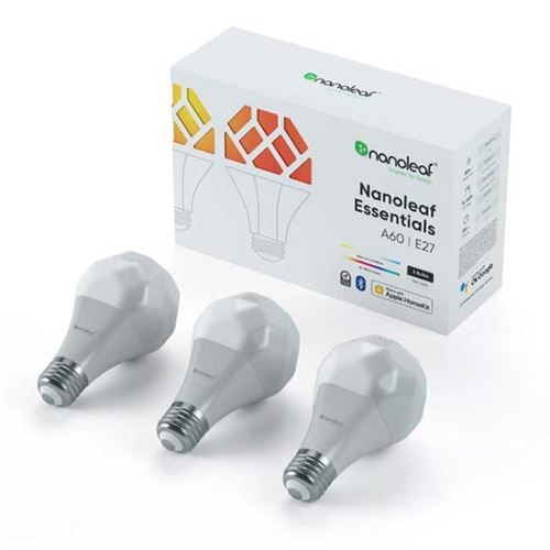 Ampoules connectées Nanoleaf Essentials A60 E27 Smart Bulb x3