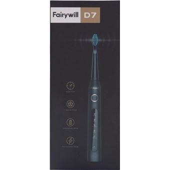 Brosse à Dents électrique Sonique Fairywill - 6 Têtes, 5 Modes, Rechargeable USB - Neuve