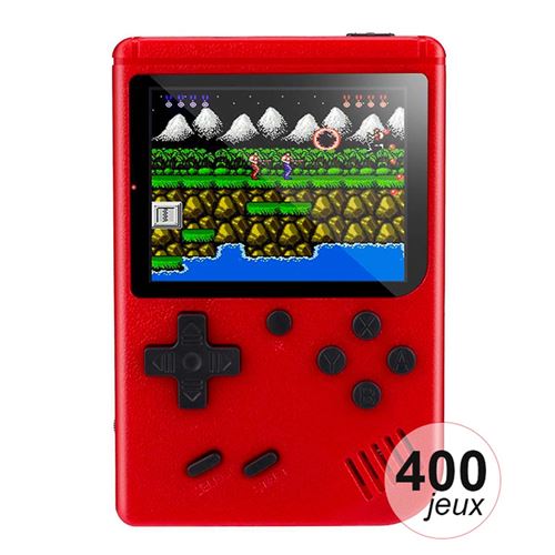 Console émulateur 400 jeux Modèle Rétro Avizar Rouge