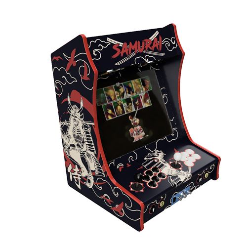 Fabulous Arcade - Borne Arcade Format Bartop Ecran 19 Haut de Gamme Joystiks Boutons SANWA Modéle VINTAGE SAMURAI