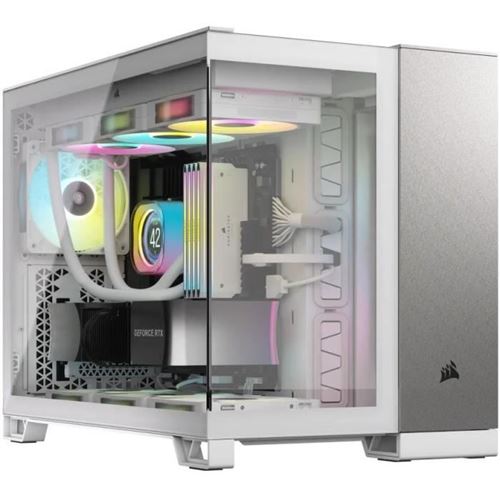 Corsair Blanc Cc-9011289-Ww Unité Centrale Midi Tower Gris, - Neuf - Image 3