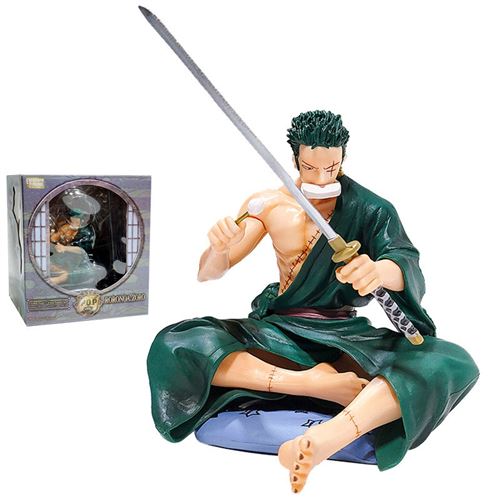Figurine Animation One Piece essuyez le couteau Roronoa Zoro 17 cm