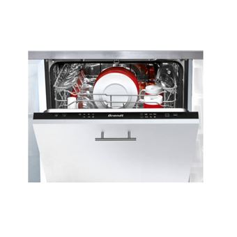 Brandt BDJ424LB - Lave-vaisselle - encastrable - largeur : 59.8 cm - profondeur : 55 cm - hauteur : 81.5 cm - noir - 1