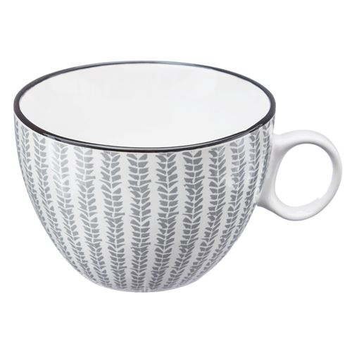Tasse design Japon - 380 ml - Gris