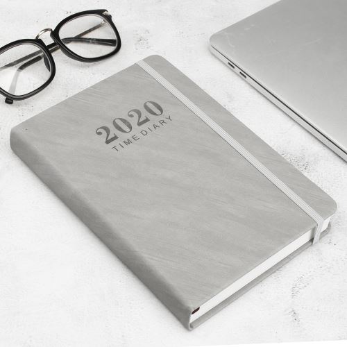 Agenda 2020 Agenda Carnet Hebdomadaire Planificateur Mensuel Agenda Agenda Gris