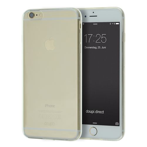 doupi PerfectFit Coque pour iPhone 6 Plus / 6S Plus (5,5 pouces) avec intégrés dans les bouchons de poussière housse de protection mat incolore transparent