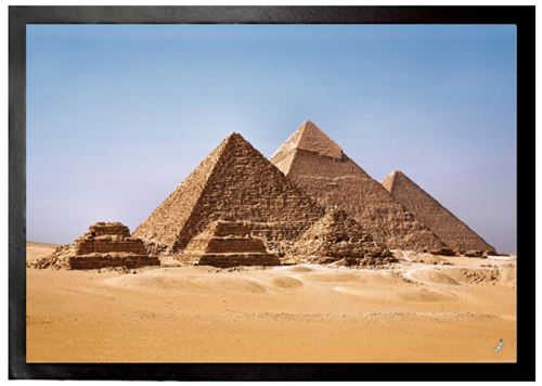 Egypte Paillasson Essuie-Pieds - Les Pyramides De Gizeh (50x70 cm)