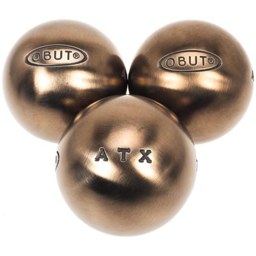 Triplette De Boules De Pétanque OBUT 2 étoiles 735 J78 - Acier Carbone, Occasion, France