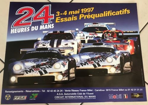 24H du Mans - 1997 - Essais Préqualificatifs - AFFICHE