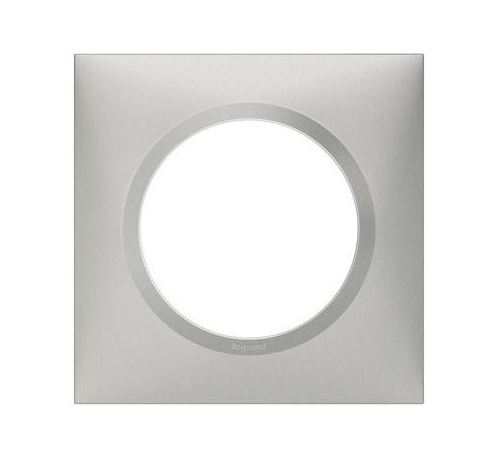 Legrand Aluminium Plaque Carrée Monobloc Dooxie - 1 Poste- Effet