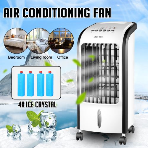 Climatiseur Mobile énergétique 75W 5L Climatisation 3 Vitesses 4 Cristaux De Glace Télécommande