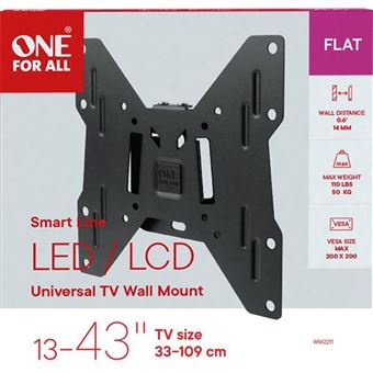 ONE FOR ALL WM2211 Support mural pour TV de 33 a 102cm 13-40