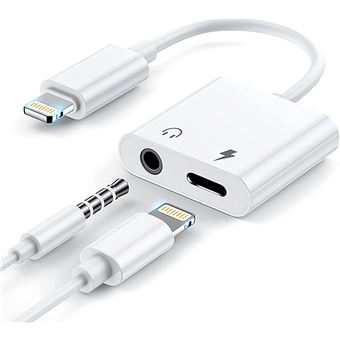 5 96 Sur Adaptateur Convertisseur 2 En 1 Chargeur Ecouteur Jack Pour Iphone 6 7 8 X Xs 11 Chargeur Pour Telephone Mobile Achat Prix Fnac