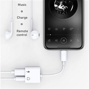 Adaptateur Convertisseur 2 en 1 Chargeur Écouteur Jack pour iPhone 6 7 8 X XS 11