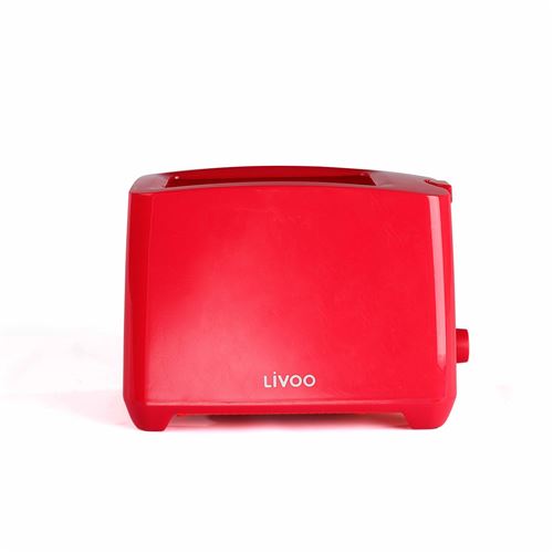 Livoo DOD162R - Broodrooster - 2 plak - 2 Slots - rood